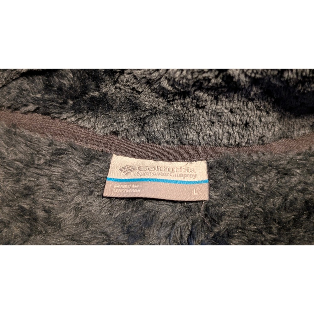 Columbia Womens Fire Side II Sherpa Fleece 1/4 Zip Pullover Nocturnal Blue Large - Picture 7 of 12